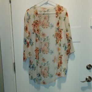 Floral light cardigan